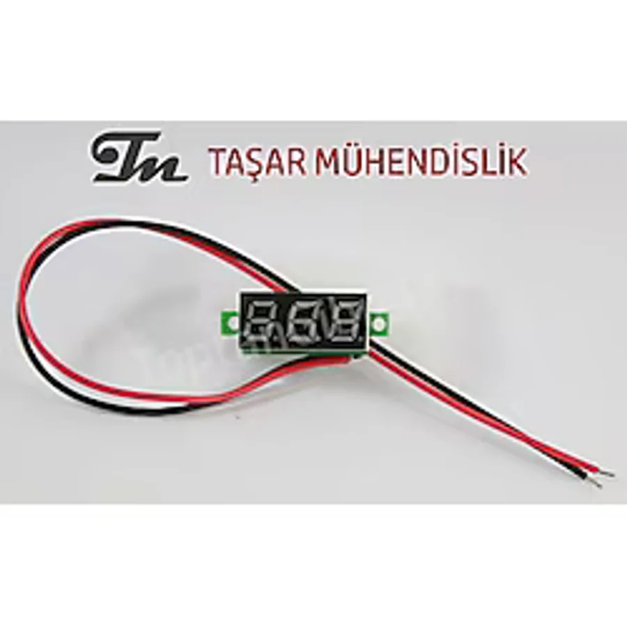 0.36 inch LED DC Voltmetre Yeşil Arduino Raspberry