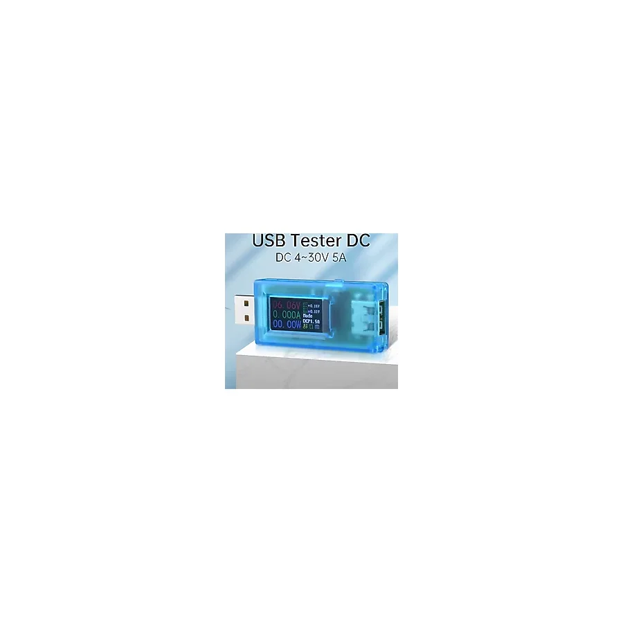 0.96 İnç Ips Lcd Ekran 13 İn 1 Çok Fonksiyonlu Usb Test Cihazı Gerilim Akım Güç Ölçer Voltmetre Ampermetre Dc 4 30 V 5A