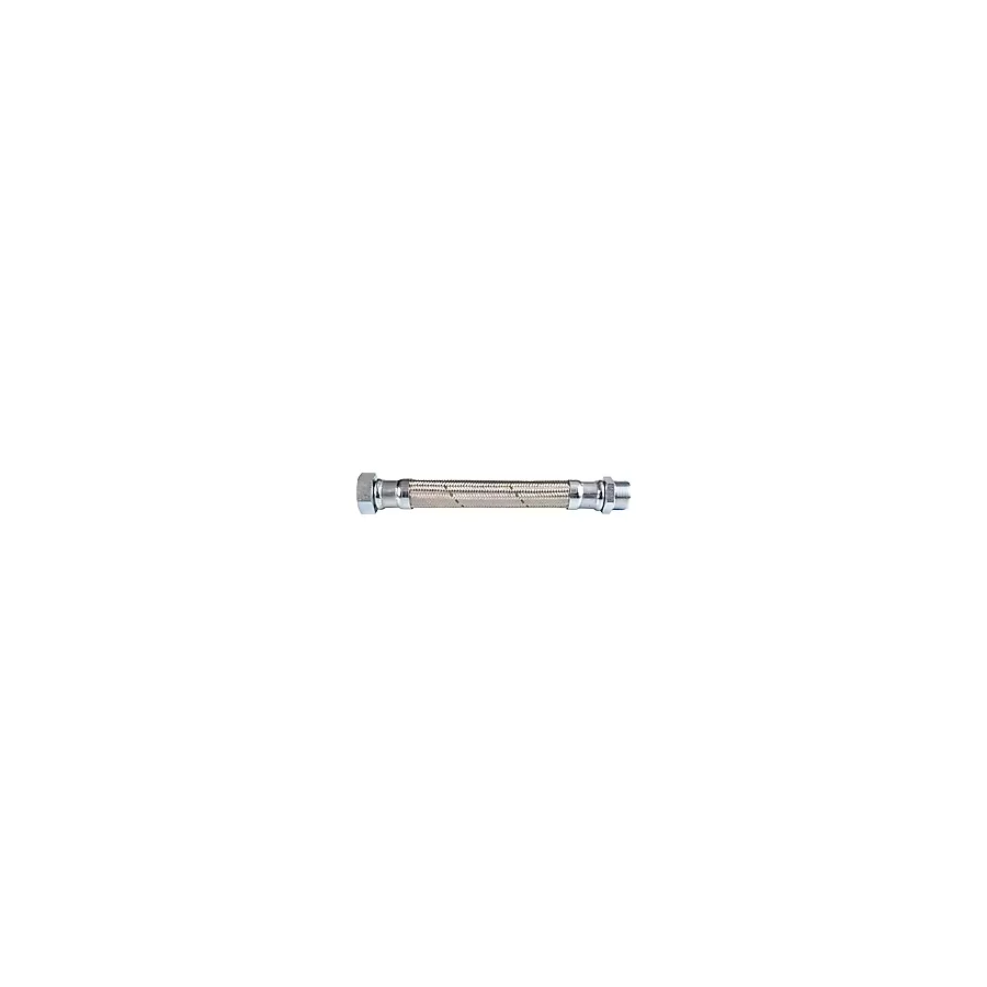 1" 10 Bar Paslanmaz Örgülü Hidrofor Hortumu Düz Flex Hortum Rakor & Nipel 50 Cm