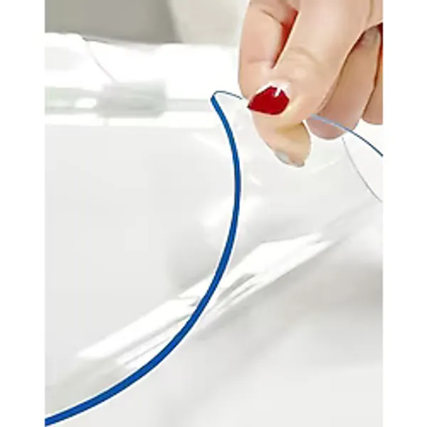 1.4 Mm Net Kalınlık Şeffaf Kalın Pvc Masa Koruyucu Mika Masa Örtüsü (60X30)
