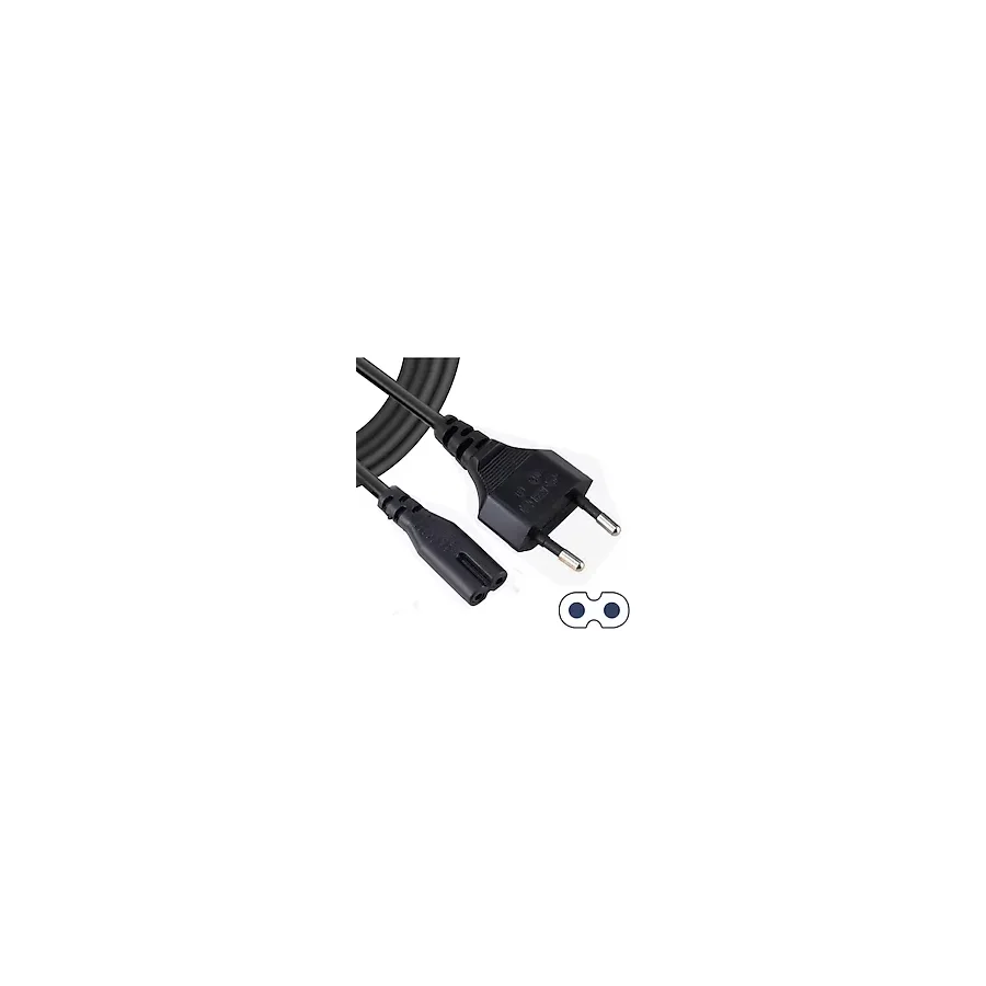 1.5 Metre Kaliteli Kalin Teyp Fisi Elektrik Laptop Notebook Adaptor Güç Kablosu 2 Pin