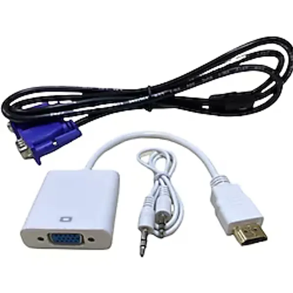 1.5 METRE VGA KABLO+VGA TO HDMI ÇEVİRİCİ APARAT