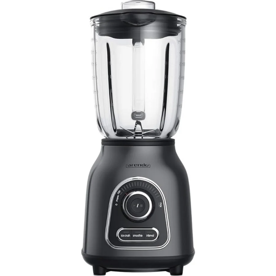 1,75 L Cam Blender 1400W Paslanmaz Çelik 6 Bıçaklı Smoothie Mikseri - Siyah