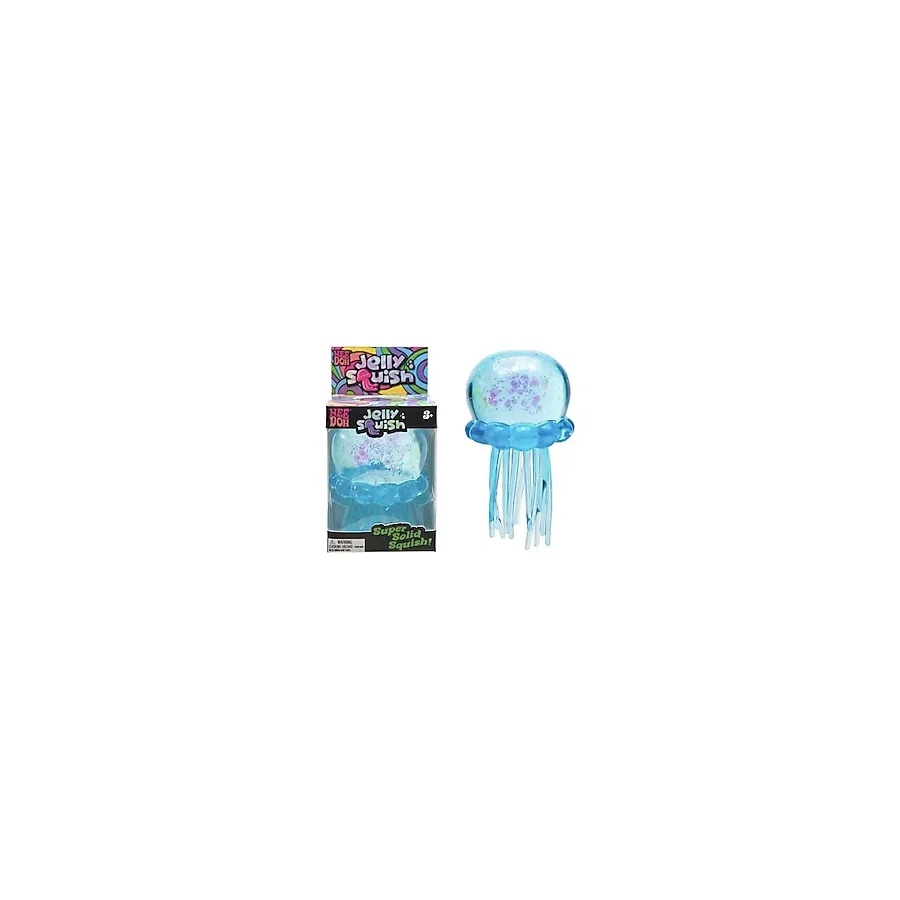 (1 Adet) Needoh Jellyfish Stress Ball Soft Squishy Slime Stres Oyuncağı - Mavi