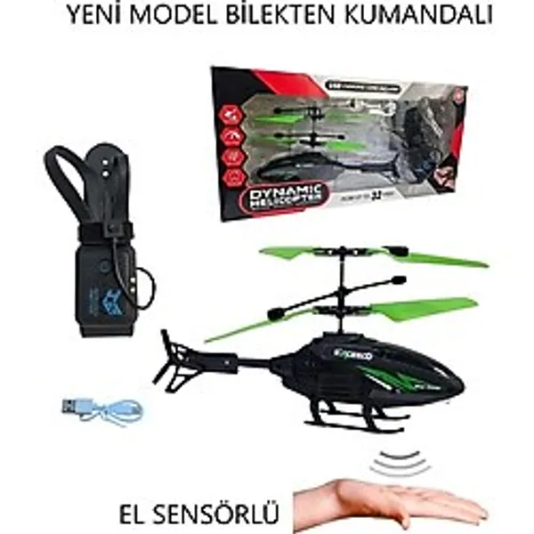 1. Kalite El Kumandalı Ve El Sensörlü Parmakla Yükseltilebilen Helikopter Şarj Edilebilir 20 Cm.
