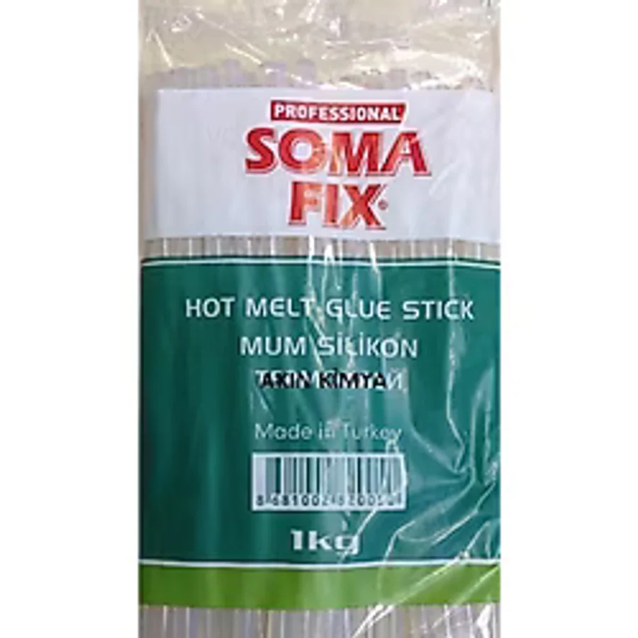 1 kg 11.3x300 Mm Kalın Somafıx Mum Silikon Çubuk Sıcak Şeffaf
