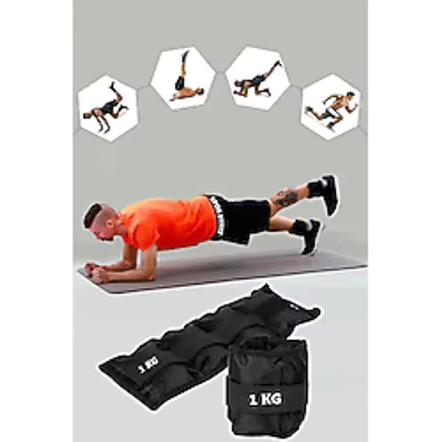 1 Kg Siyah Deluxe Comfort El Ayak Ağırlığı