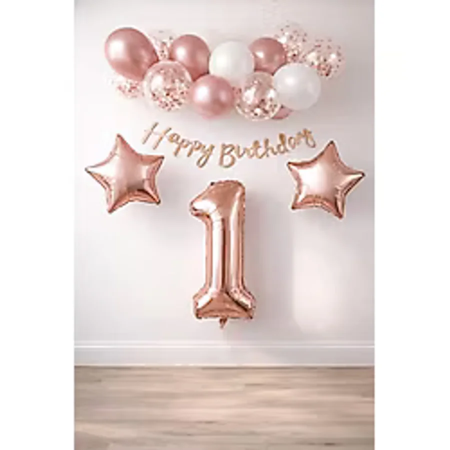 1 Yaş Set Rose Gold Konsept Doğum Günü Seti