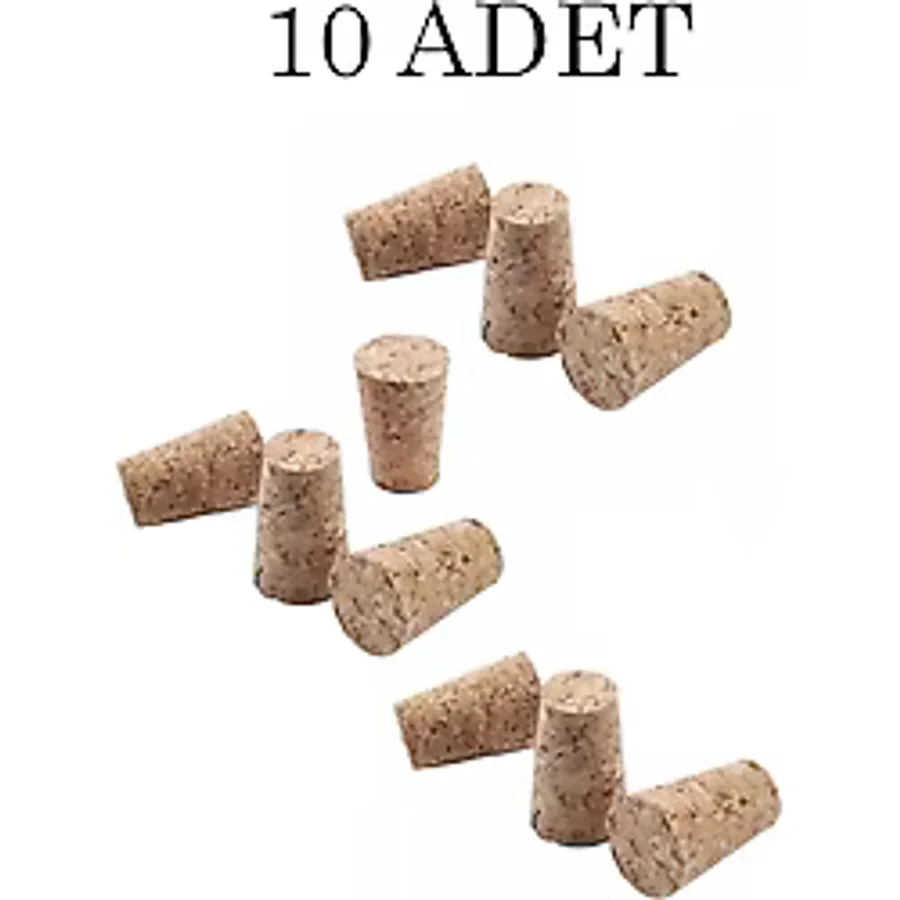 10 Adet 3 CM Sentetik Mantar Şarap Şişe Tıpası