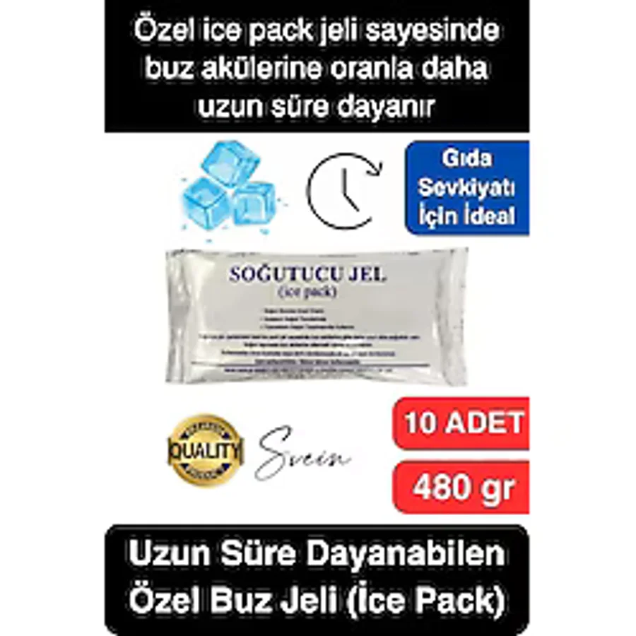 10 Adet 480 Gr Soğutucu Jel Poşet Buz Aküsü Yolculuk Seyahat Yiyecek İçin Uygun Uzun Süre Dayanım Çok Renkli
