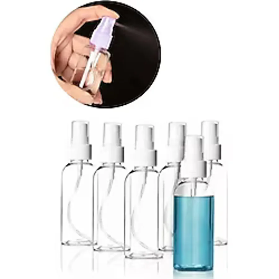 10 Adet 50 Ml Sprey Başlıklı Şişe Kolonya-Dezenfektan Boş Şişesi