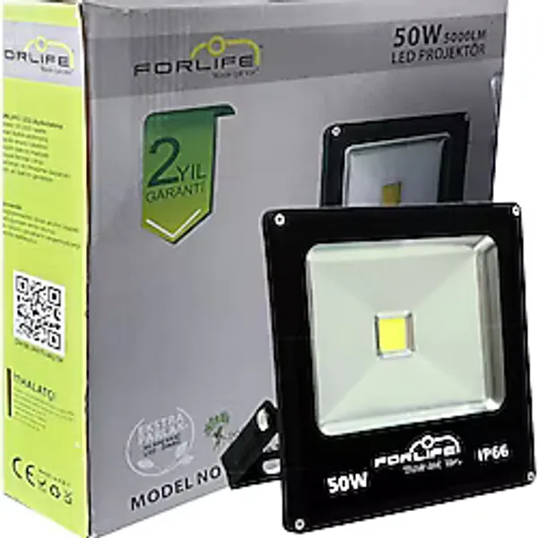 10 Adet-50w Led Projektör Park Bahçe Çevre Site Bina Tabela Dış Mekan Led Lamba Ledli Projektör