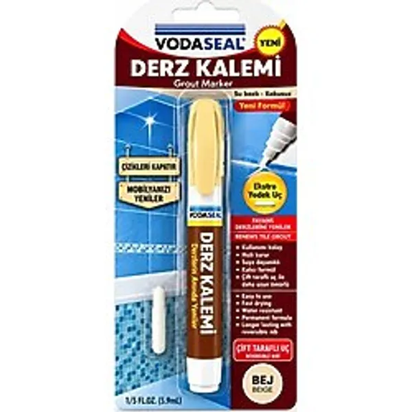 10 Adet Bej Derz Kalemi Su Bazlı - Kokusuz Yedek Uç (5680)