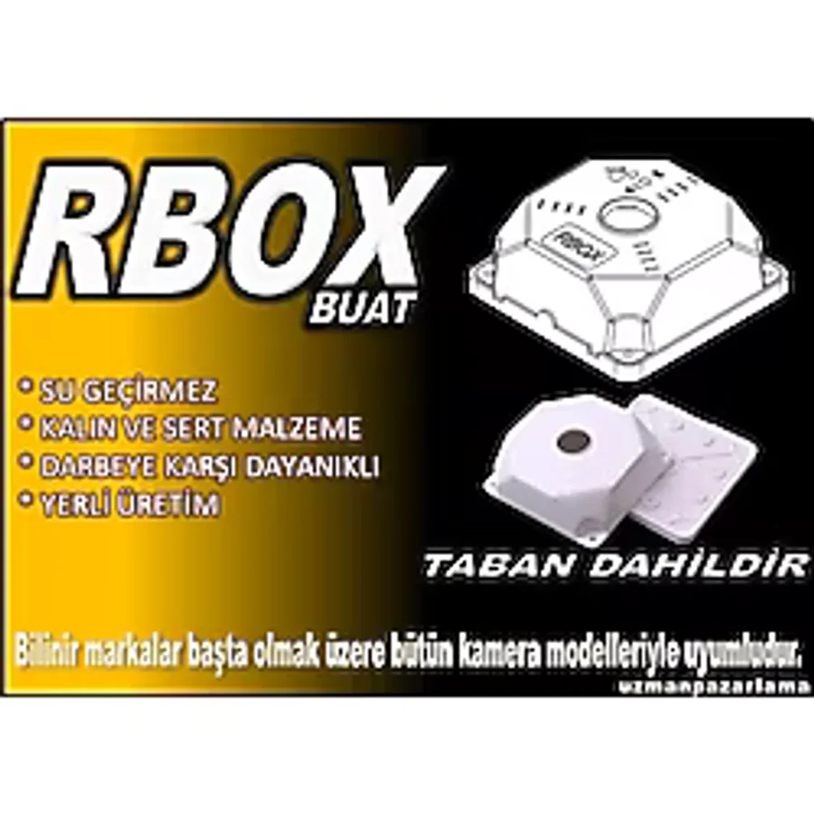 10 Adet Cctv Rbox Wx8 Güvenlik Kamera Beyaz Buat + Kapağı