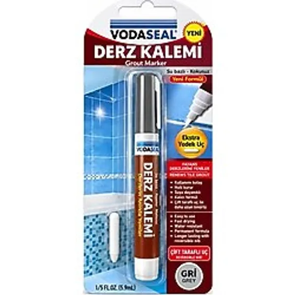 10 Adet Gri Derz Kalemi Su Bazlı - Kokusuz Yedek Uç (5680)