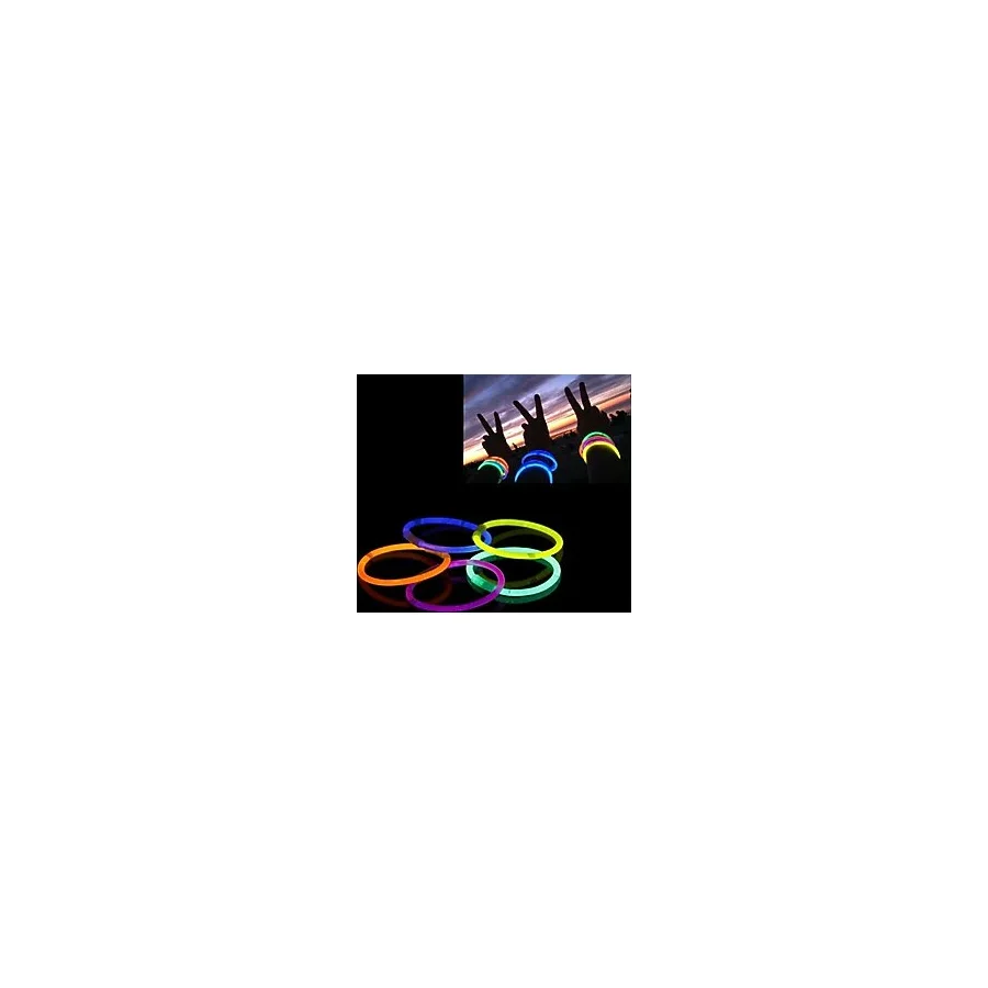 10 Adet Karanlıkta Işık Veren Bracelet Fosforlu Kırılan Çubuk Bileklik