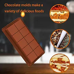 10 Bölmeli Çikolata Kalıbı 23-13 Cm Dubai Çikolatası Kalıbı Bisküvi Bölmeli Mini Kalıbı Kek Kalıbı