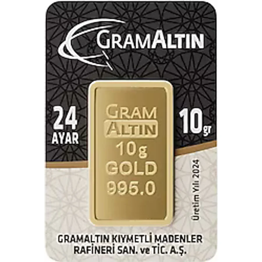 10 gr 24 Ayar Gram Altın