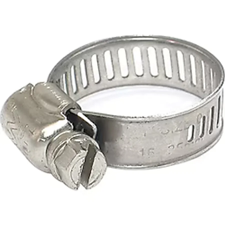 10'lu Paslanmaz Krom Hortum Kelepçesi. Seri 16-27 Mm