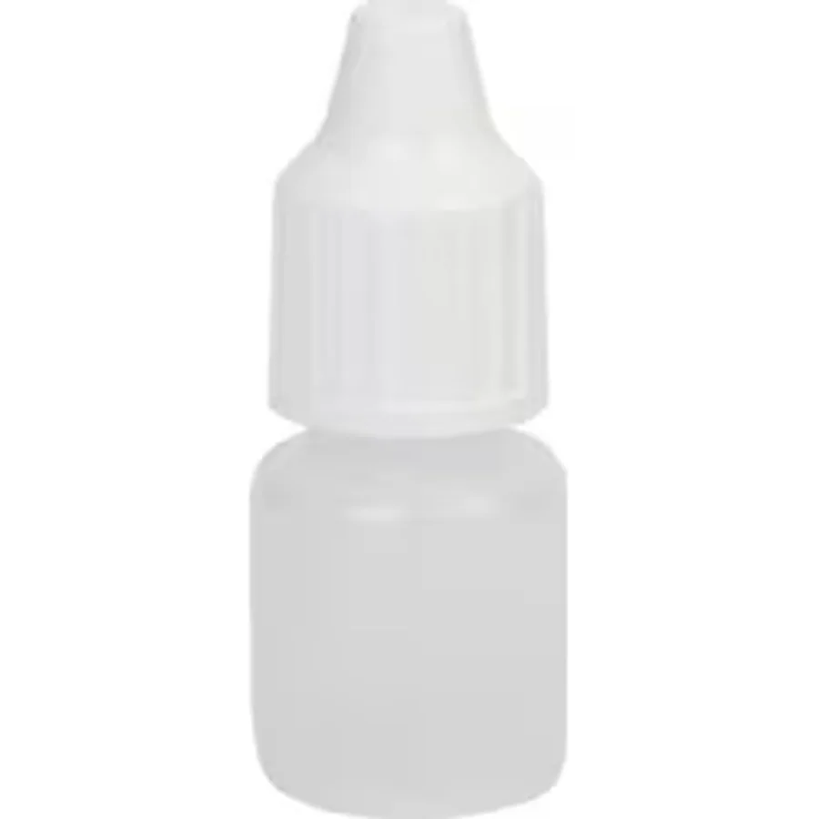 100 Adet - 5 ml Damlalıklı Boş Plastik Şişe, Aseton, Mürekkep, Polietilen Likit Şişesi