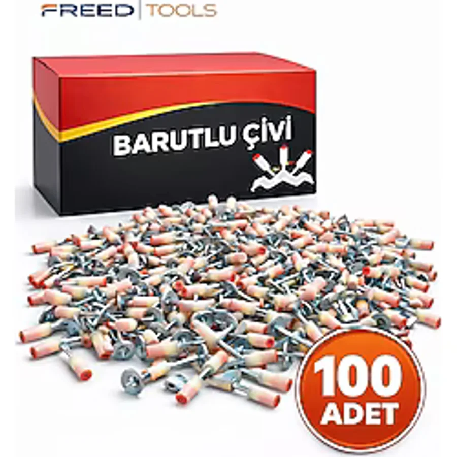100 Adet Barutlu Çivi
