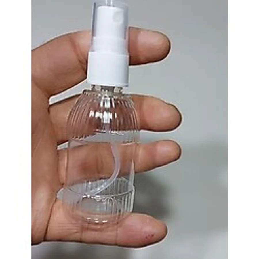 100 Adet Boş Şişe Spreyli Kolonya Şişesi Doldurulabilir Cep Plastik Parfüm Şişesi 50 ml