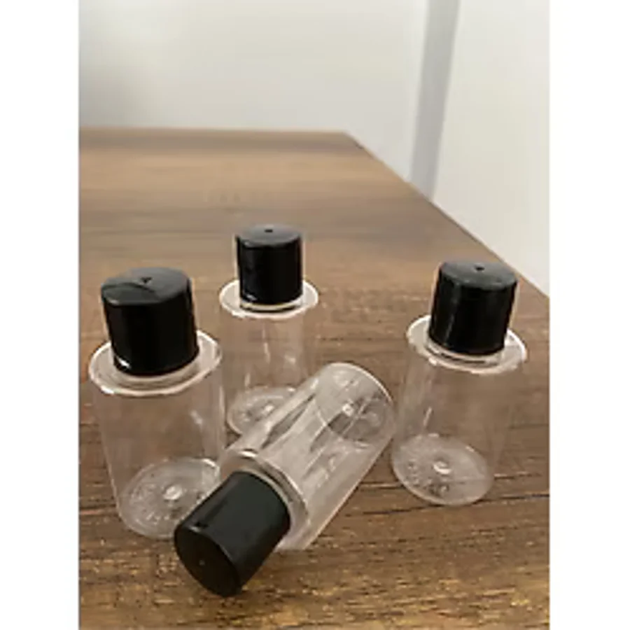 100 Adet Kapaklı Boş Şişe 30 Ml Dekoratif Şampuan Şişesi