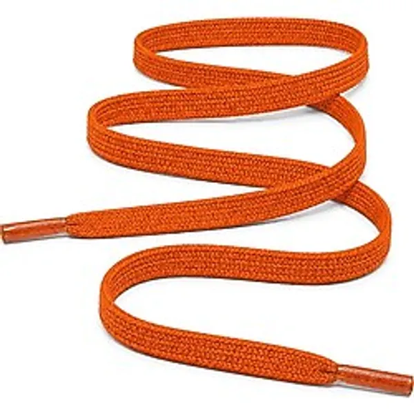 100 cm Yassı 5 mm Turuncu Spor Ayakkabı Bağcığı