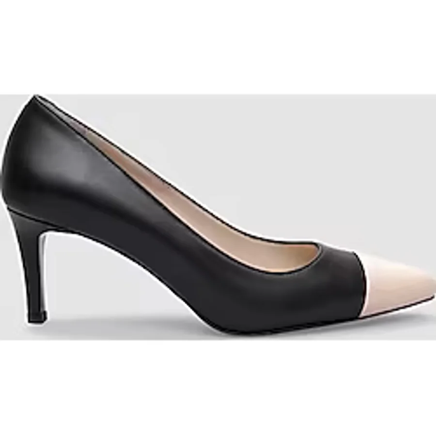 %100 Hakiki Deri Siyah Kadın Stiletto