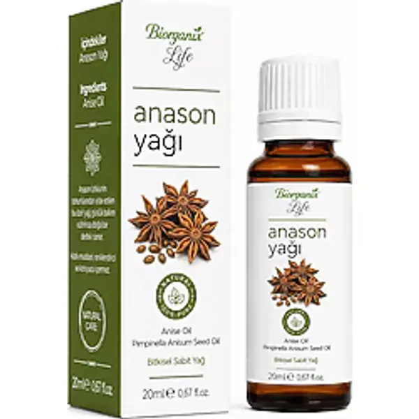 %100 Saf Anason Uçucu Yağı 20 ml - Rahatlatıcı Vücut Bakım Yağı