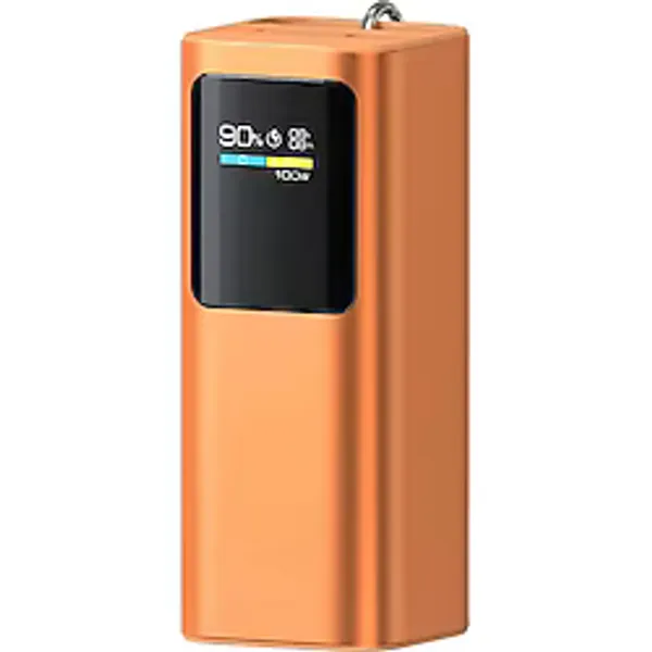 100W Ultra Hızlı Şarj Powerbank 20000 mAh PD 3.0 Type-C Dahili Kablolu Laptop Telefon Tablet Uyumlu TFT Ekran Taşınabilir Power Bank