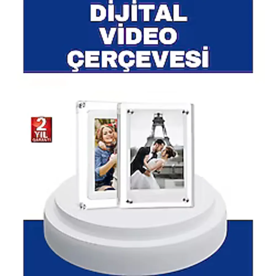 1024X600 Çözünürlüklü 7 Inç Dijital Görüntü Çerçevesi - Canlı ve Net Ekran