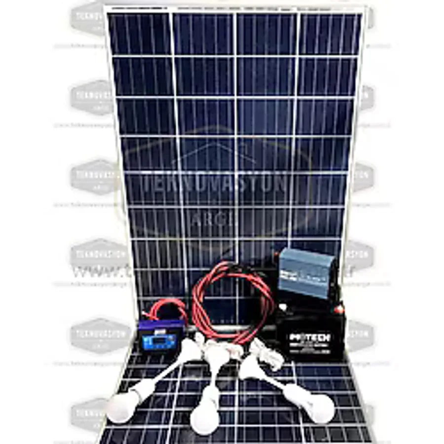 105 WATT GÜNEŞ PANELİ TV AYDINLATMA PAKETİ SOLAR PAKET