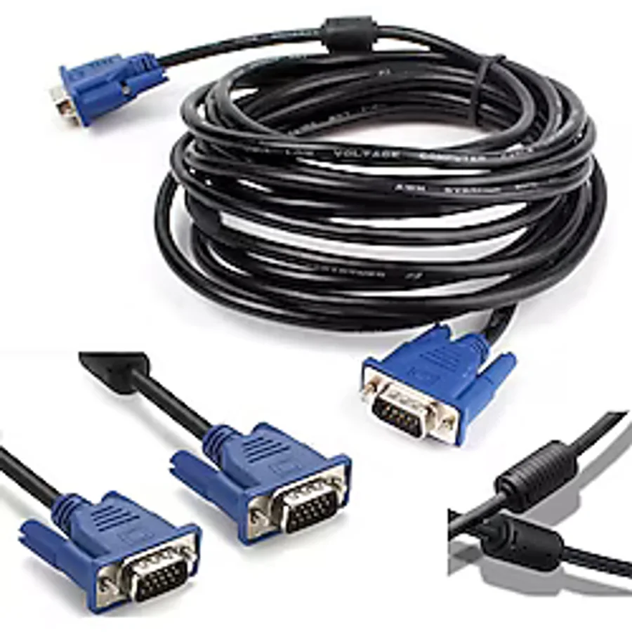 10M VGA Lcd Projeksiyon Görüntü Kablosu