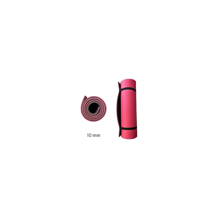 10mm Pembe-siyah Pilates Matı Rahat Kalın Yoga Ve Fitness Matı Pembe - Siyah