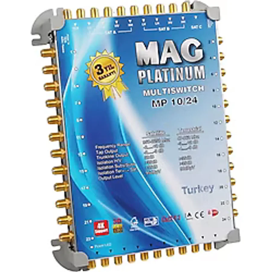 10x24 Sonlu/Kaskatlı Swıtchlı Uydu Santrali Mag Platınum