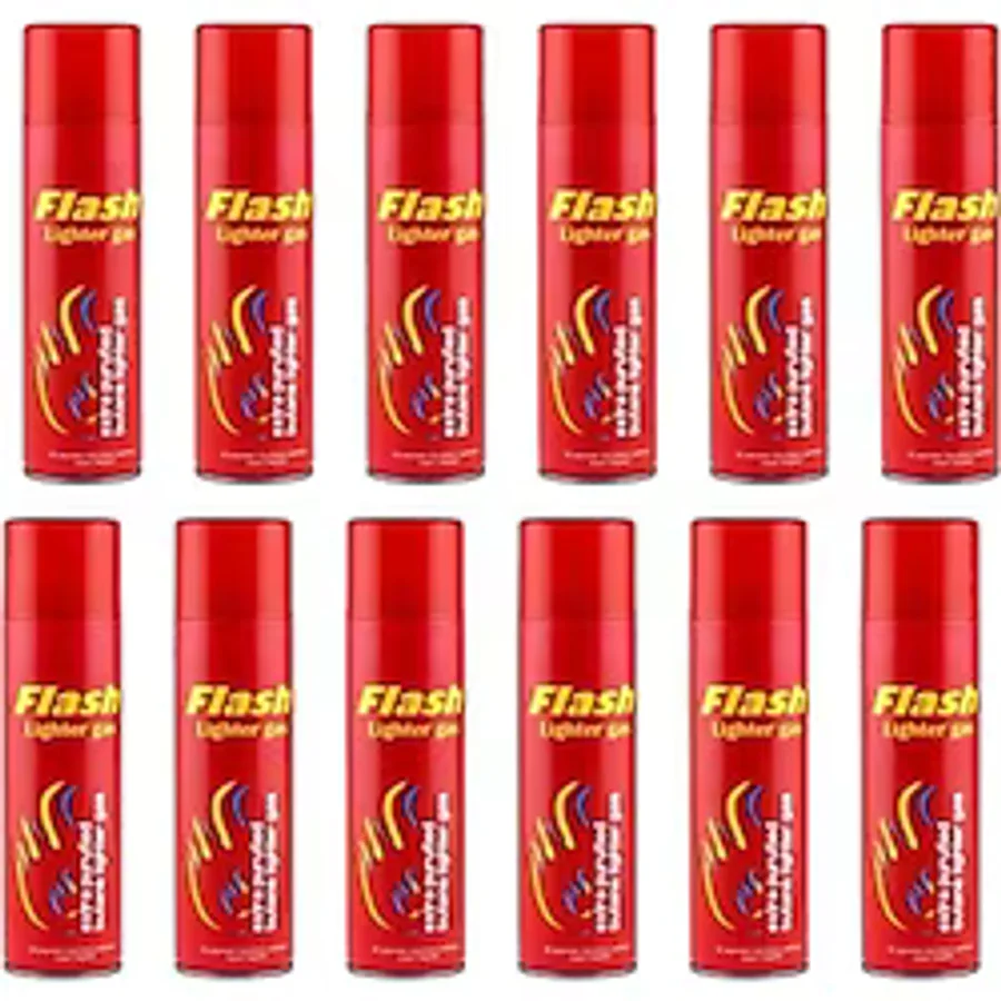 12 Adet flash çakmak gazı 270ml