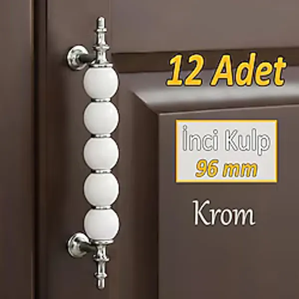 12 Adet Inci Kulp 96 Mm Krom Mutfak Kulpu Cekmece Dolap Kapak Kulbu Metal Mobilya Dolabi Kulplari