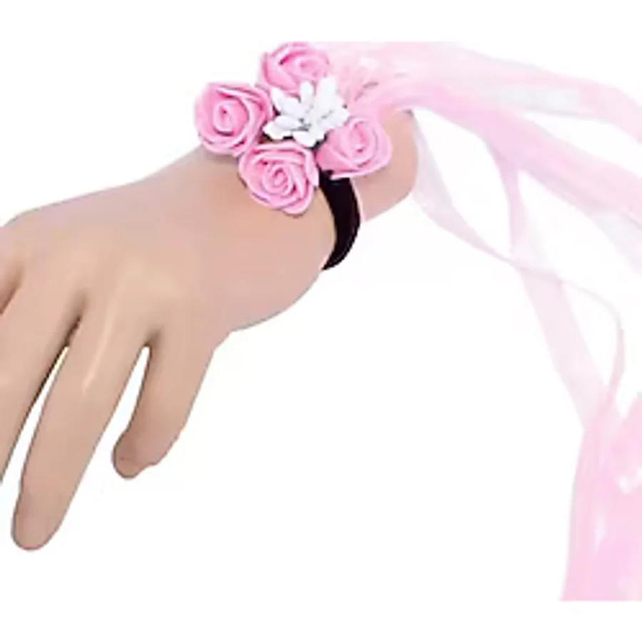 12 Li Lastikli Nedime Bilekliği Pembe