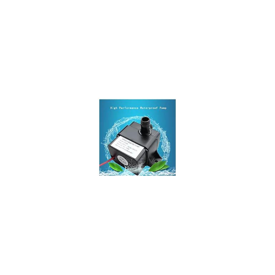 12 Volt Mini Süs Havuzu Dalgıç Su Pompası SAAT/240 Litre (Boy 5,5 cm . En 3,5 cm . Yükseklik 4,2 Cm)