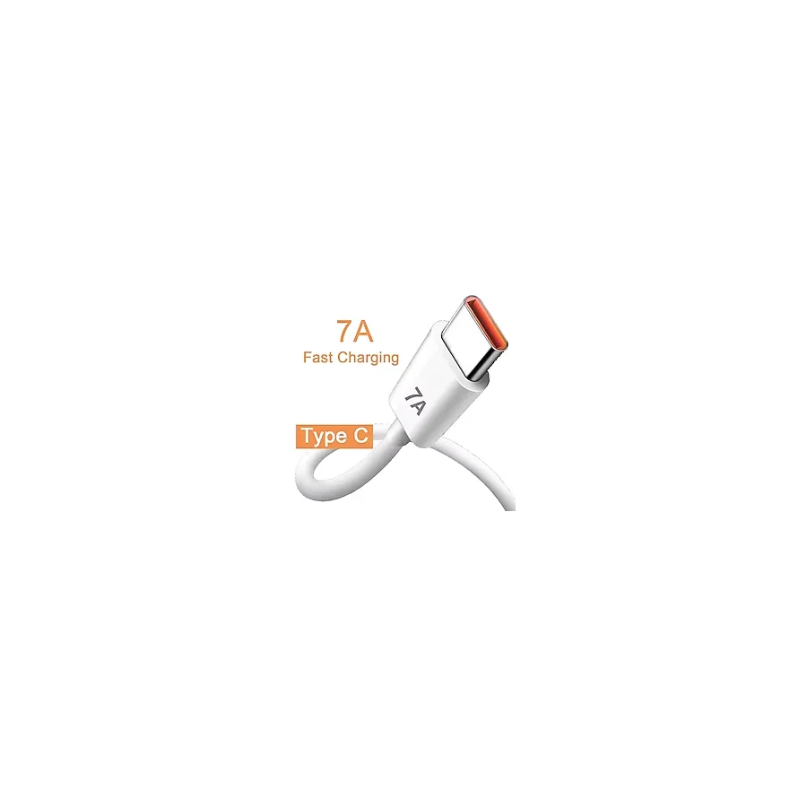 120w 7 Amper Ultra Hızlı Şarj Data Kablosu Type-c Şarj Kablosu Tüm Telefon Tabletler İçin Uyumludur