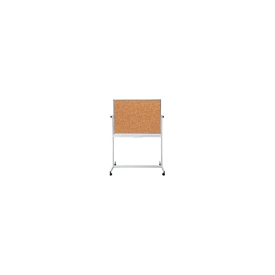 120X140 Mobil Ayaklı Tek Taraflı Mantar Pano+Ayak