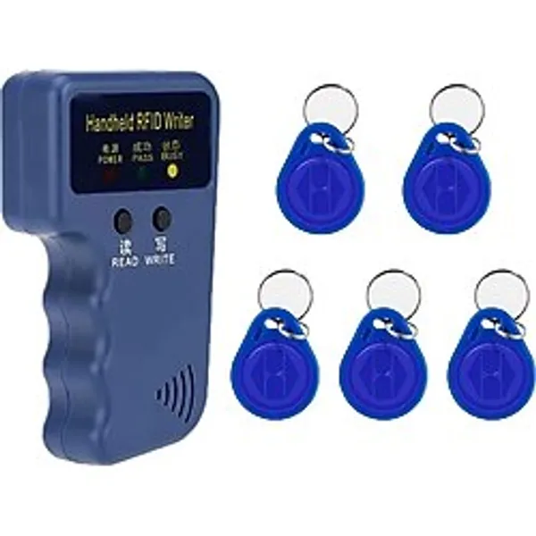 125Khz El Tip Okuyucu Yazıcı Kopyalayıcı 5 Adet Id Değişebilir 125Khz Anahtarlık Manyetik Kart