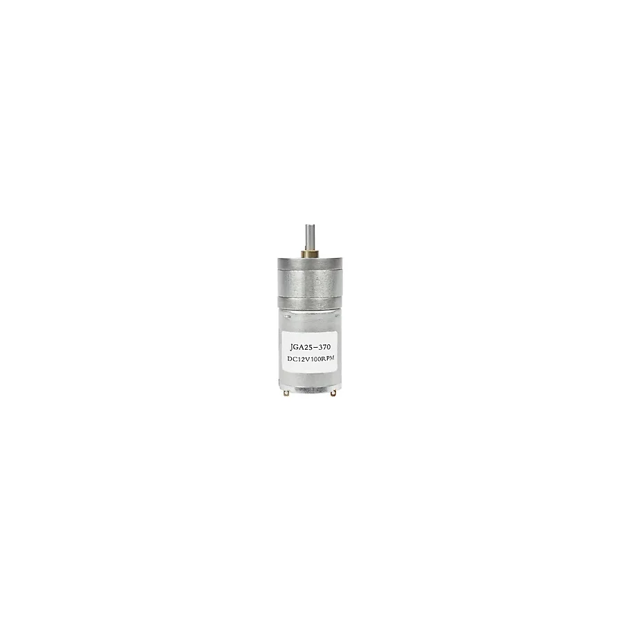 12V 100Rpm Jga25-370 Redüktörlü Dc Motor Metal Dişli Yüksek Tork Kuvvet 25Mm Robot Oyuncak