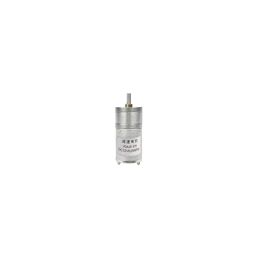 12V 620Rpm Jga25-370 Redüktörlü Dc Motor Metal Dişli Yüksek Tork Kuvvet 25Mm Robot Oyuncak