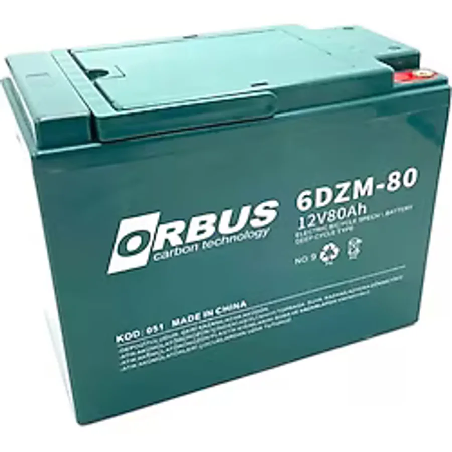 12V 80AH JEL ORBUS ELEKTRİKLİ BİSİKLET AKÜSÜ