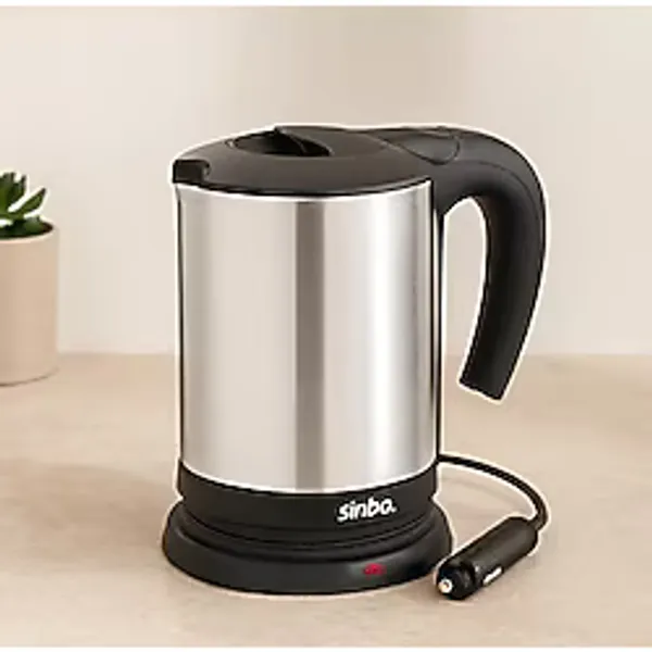 12V Araç Içi Paslanmaz Çelik Su Isıtıcı (0.8l, 120W)