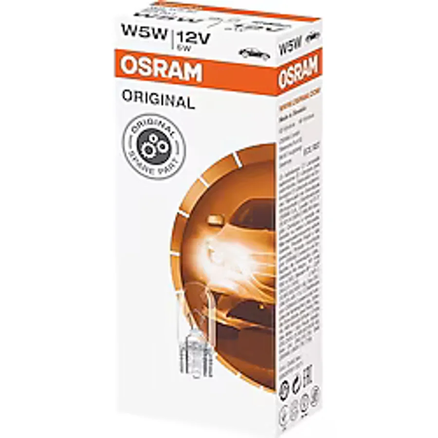 12V T5 1.2W Dipsiz Gösterge Ampulü 10 Adet OSRAM 2721