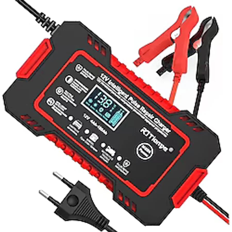12v6a Motosiklet Araba Akü Şarj Cihazı Akıllı Evrensel Tamir Kurşun-asit Şarj Cihazı