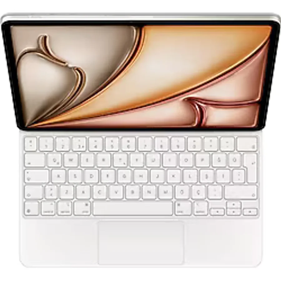 13 İnç İpad Air (M2) İçin Magic Keyboard - Türkçe Q Klavye - Beyaz